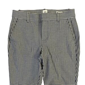 Gap Navy & White Gingham Check Skinny Ankle Pants – Size 4